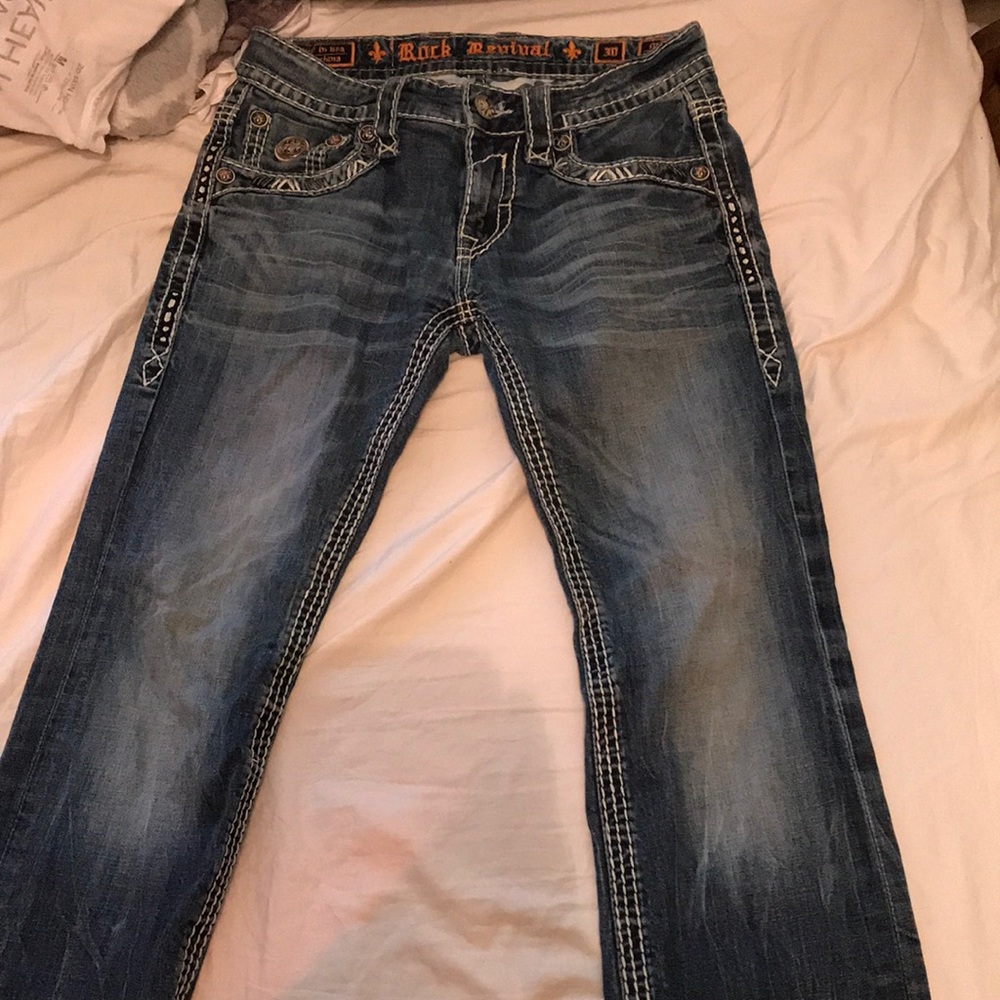 Men’s rock revival jeans